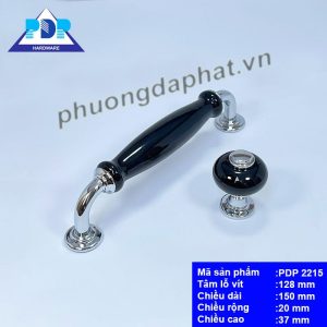 Tay Nắm Tủ Gốm Sứ Hiện Đại  với nền đen chủ đạo