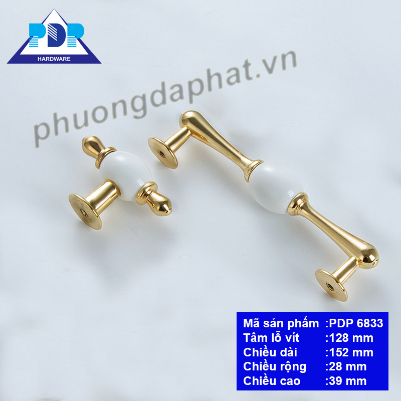 Tay Nắm Tủ Gốm Sứ rất quyến rũ qua những đường cong tinh tế cùng màu vàng bóng và trắng tinh khôi mang lại sự sang trọng và đẳng cấp cho nội thất.