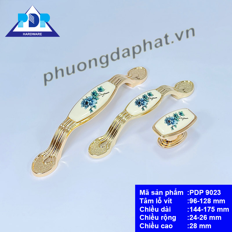 Tay Nắm Tủ Gốm Sứ với họa tiết được khắc họa trên nền chất liệu sứ rất trang nhã và duyên dáng