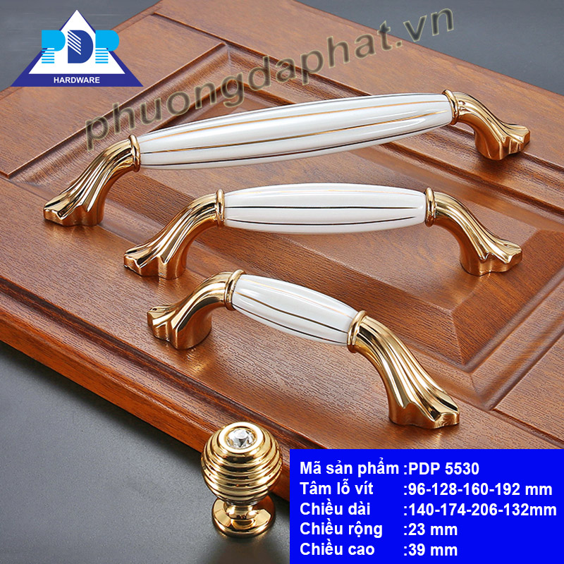 Tay Nắm Tủ Gốm Sứ Tân Cổ Điển PDP5530