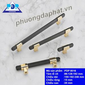 Tay Nắm Tủ Hiện Đại Cao Cấp Màu Vàng Đen PDP8016