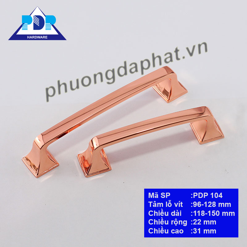 Tay Nắm Tủ Hiện Đại mang phong cách hiện đại cùng dáng vẻ đơn giản và màu vàng hồng sang trọng sẽ làm tăng giá trị phẩm chất cho nội thất
