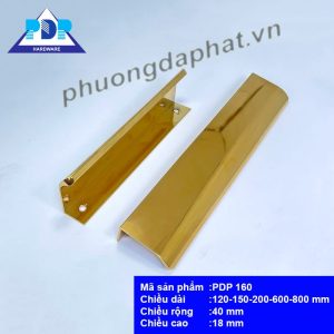 Tay Nắm Tủ hiện đại với màu vàng bóng