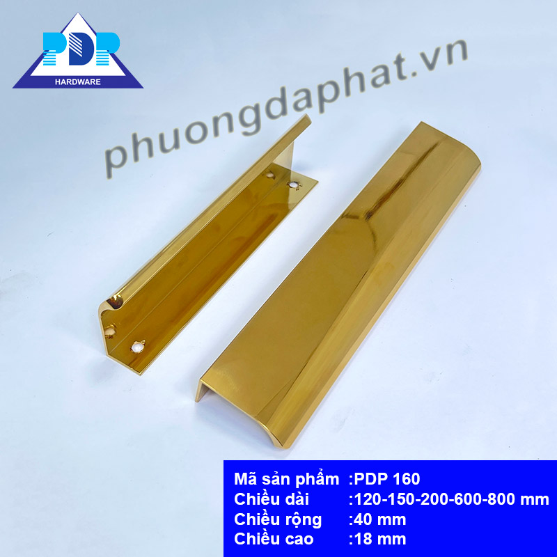 Tay Nắm Tủ hiện đại với màu vàng bóng