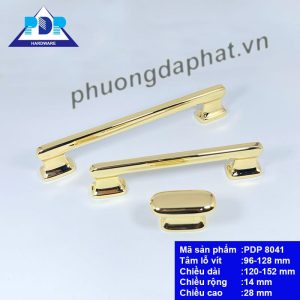 Tay Nắm Tủ Hiện Đại Màu Vàng Bóng PDP8041 Tay Nắm Tủ Hiện Đại mang phong cách hiện đại cùng dáng vẻ đơn giản và màu vàng sang trọng sẽ làm tăng giá trị phẩm chất cho nội thất.