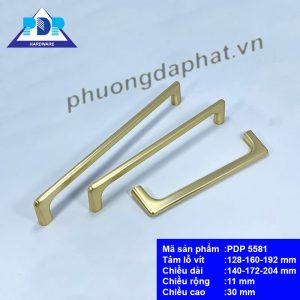 Tay Nắm Tủ Hiện Đại mang phong cách hiện đại cùng dáng vẻ đơn giản và màu vàng sang trọng sẽ làm tăng giá trị phẩm chất cho nội thất.