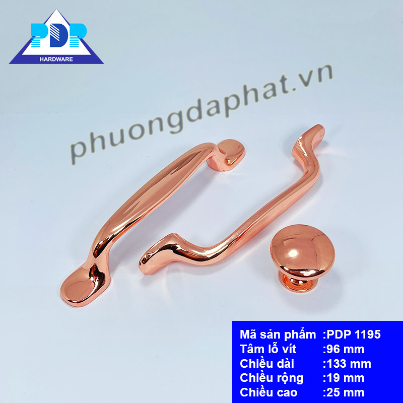 Tay Nắm Tủ Hiện Đại với màu vàng hồng