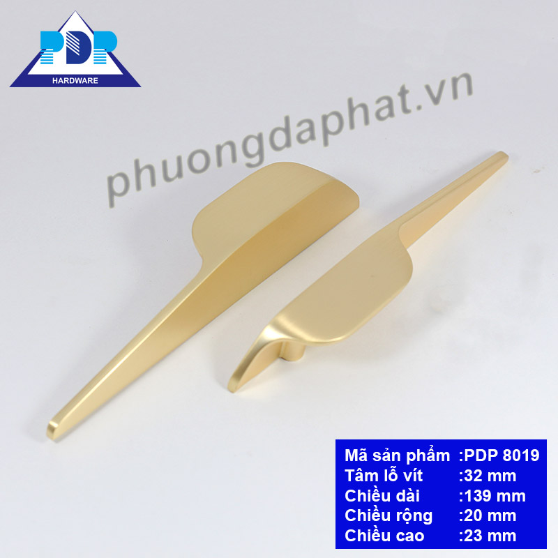 Tay Nắm Tủ Hiện Đại với thiết kế đối xứng độc đáo cùng màu vàng xước vô cùng duyên dáng. Ứng dụng rộng rãi thích hợp cho mọi cách lắp đặt dọc hay ngang.