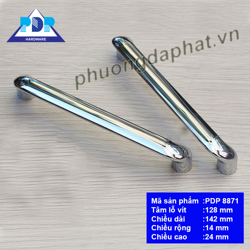 Tay Nắm Tủ Hiện Đại với màu crom bóng
