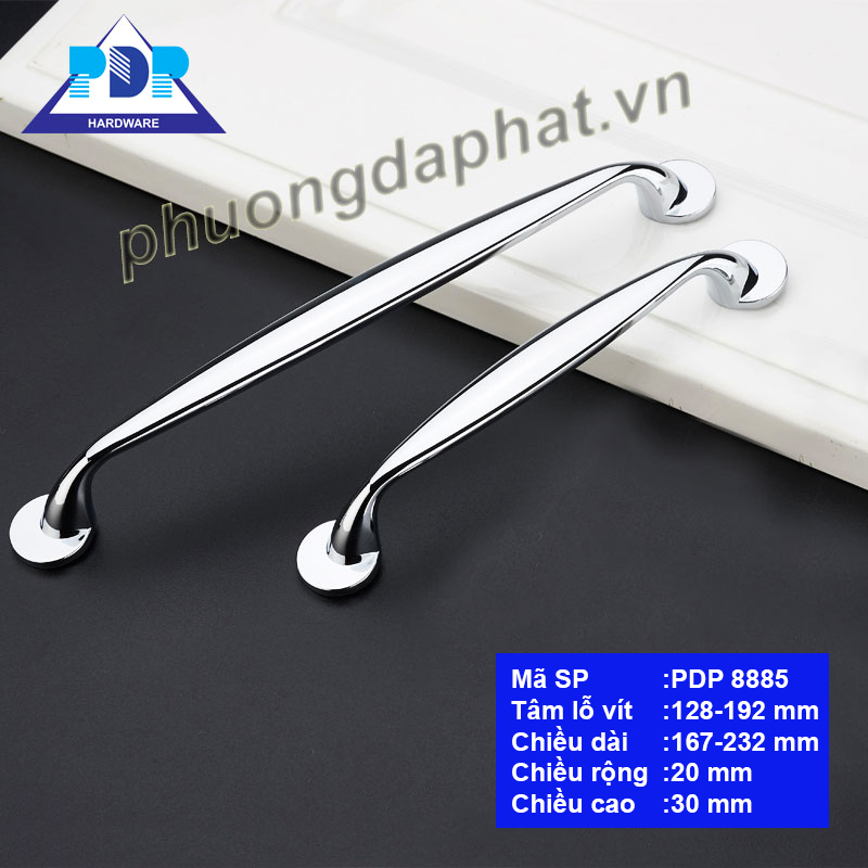 Tay Nắm Tủ Hiện Đại thanh lịch với tay cầm cong bo tròn thu hẹp dần về hai đầu
