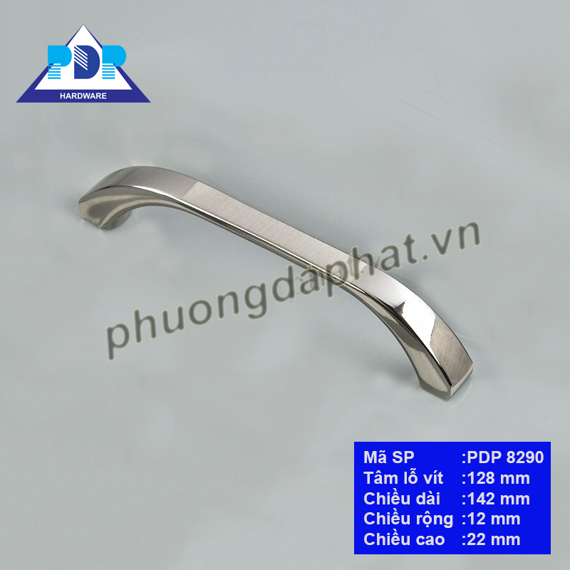 Tay Nắm Tủ Hiện Đại với sự kết hợp giữa màu bạc xước và bóng tạo thành tổng thể hài hòa đẹp mắt thích hợp cho các tủ đặt trong phòng khách.