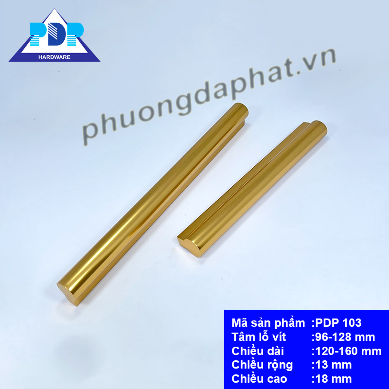 Tay Nắm Tủ nội thất hiện đại với màu vàng bóng