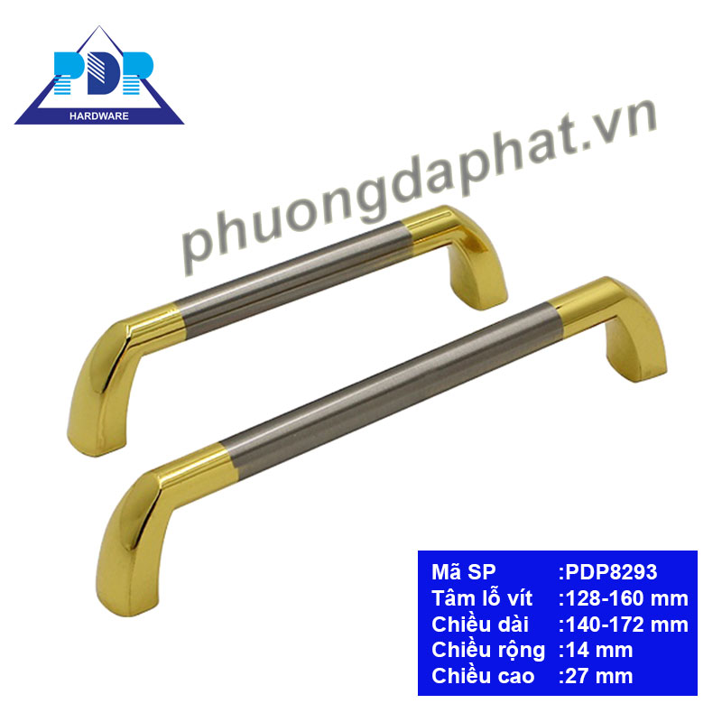 Tay Nắm Tủ Hiện Đại với sự kết hợp giữa màu bạc xước và vàng bóng tạo thành tổng thể hài hòa đẹp mắt thích hợp cho các tủ đặt trong phòng khách.