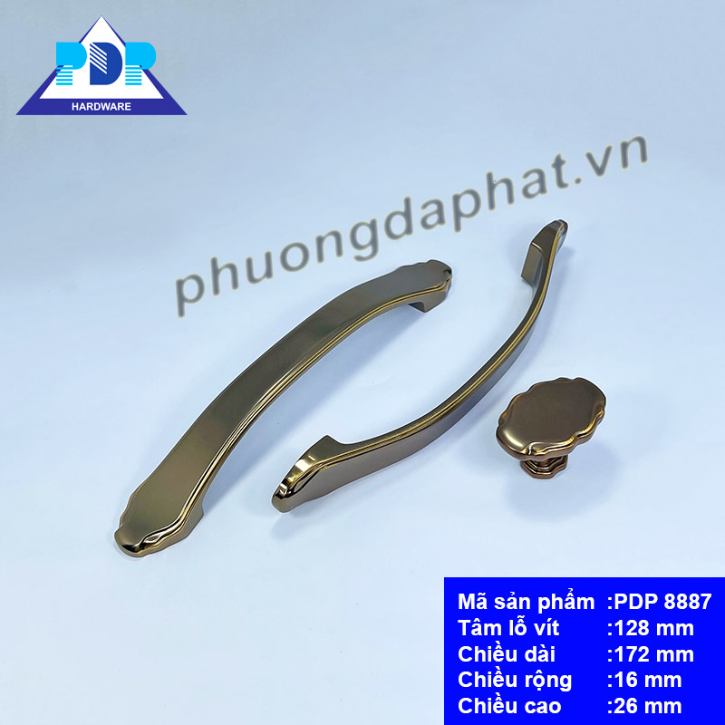 Tay Nắm Tủ với màu cafe đặc trưng cùng thiết kế hài hòa bắt mắt phù hợp cho mọi cách lắp đặt dọc hay ngang