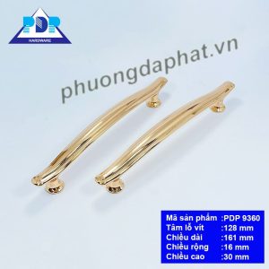 Tay Nắm Tủ Hiện Đại với thiết kế cong bo tròn thu hẹp dần về hai đầu