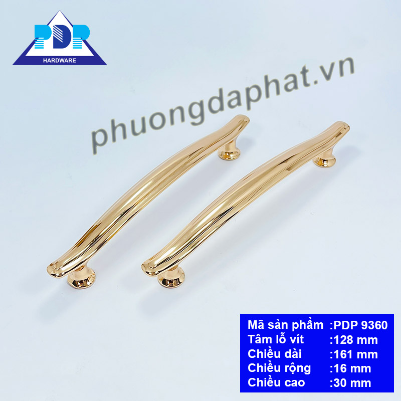 Tay Nắm Tủ Hiện Đại với thiết kế cong bo tròn thu hẹp dần về hai đầu