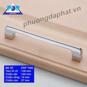 Tay Nắm Tủ Hiện Đại mang dáng vẻ đơn giản hiện đại với màu crom bóng