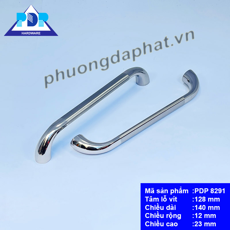Tay Nắm Tủ Hiện Đại với sự kết hợp giữa màu bạc xước và bóng tạo thành tổng thể hài hòa đẹp mắt thích hợp cho các tủ đặt trong phòng khách.