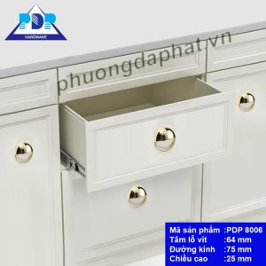 Tay Nắm Tủ Hiện Đại với kết cấu tròn mạnh mẽ