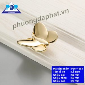 Tay Nắm Tủ Hợp Kim Kẽm duyên dáng với thiết kế hình con bướm tạo nên mọi nguồn cảm hứng cho nội thất gỗ. Là kết tinh của sự khéo léo và tỉ mỉ
