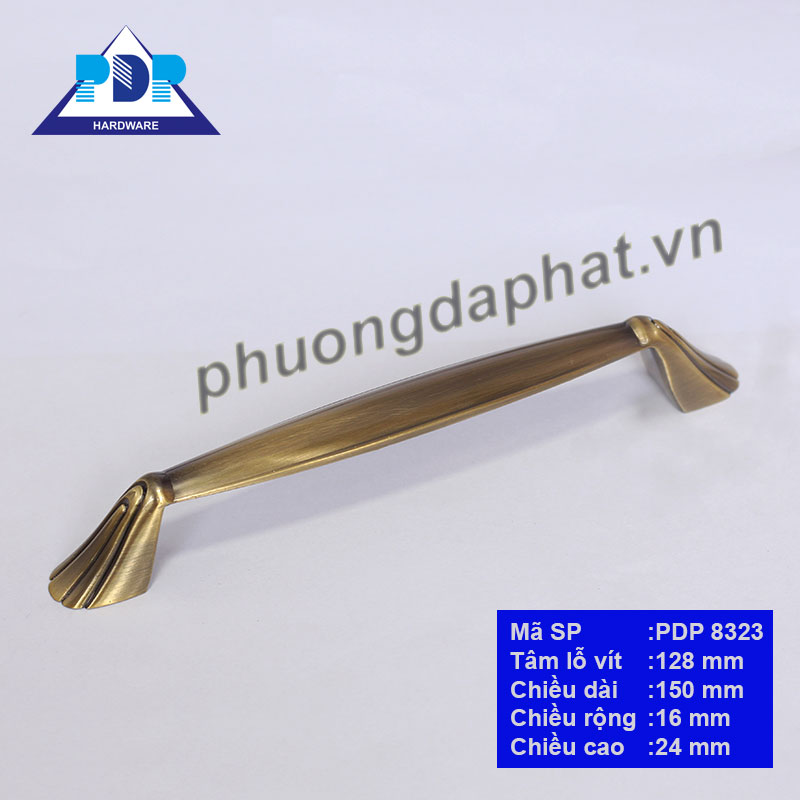 Tay Nắm Tủ Hợp Kim Kẽm khắc họa vương miện của nữ hoàng Ai Cập thể hiện trong họa tiết chút cầu kỳ ở hai đầu liên kết
