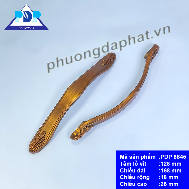 Tay Nắm Tủ Hợp Kim Kẽm duyên dáng với họa tiết phía hai đầu liên kết tạo nên mọi nguồn cảm hứng cho nội thất gỗ