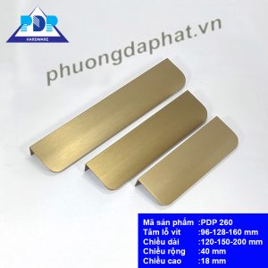 Tay Nắm Tủ với màu vàng chải xước
