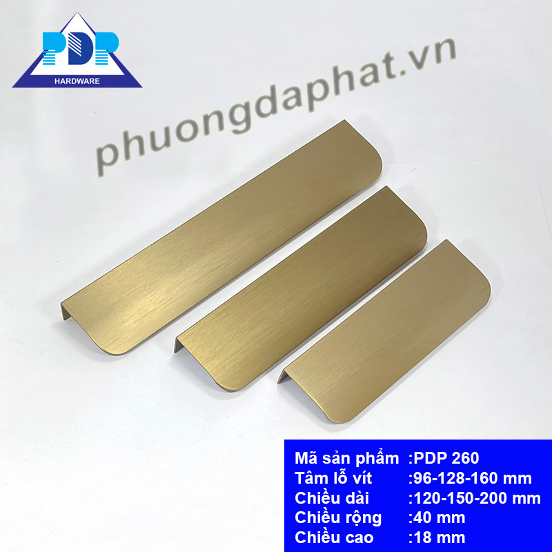 Tay Nắm Tủ với màu vàng chải xước