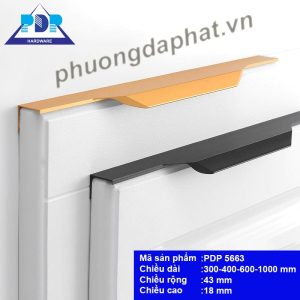 Tay Nắm Tủ Hợp Kim Nhôm hiện đại với màu đen