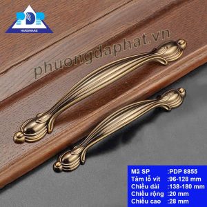 Tay Nắm Tủ Tân Cổ Điển PDP8855 Tay nắm tủ tân cổ điển màu cafe PDP8855