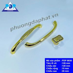 Nắm Tủ Phong Cách Châu Âu rất quyến rũ qua những đường cong tinh tế cùng màu vàng bóng