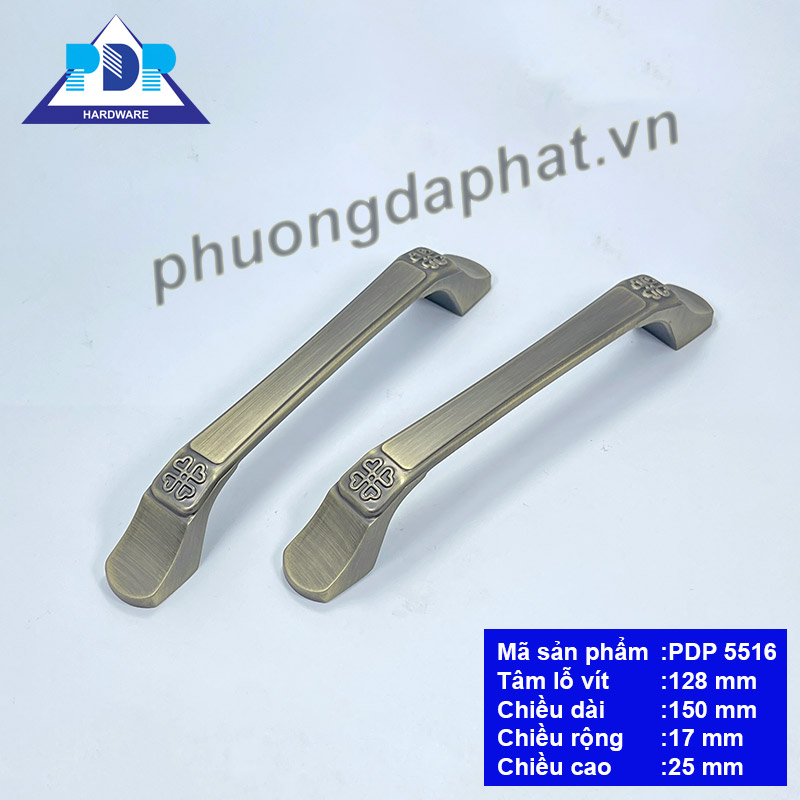 Tay Nắm Tủ Cổ Điển với họa tiết cổ điển truyền thống phương đông ở hai đầu liên kết