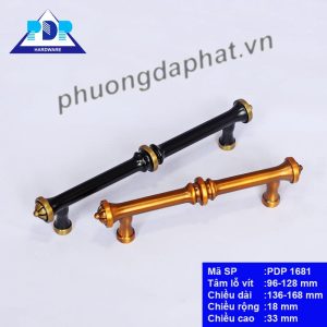 Tay Nắm Tủ Phong Cách Mỹ ấn tượng về diện mạo khi được bao phủ lớp viền màu vàng xung quanh tay nắm cùng màu đen chủ đạo pha trộn nét cổ điển và hiện đại.
