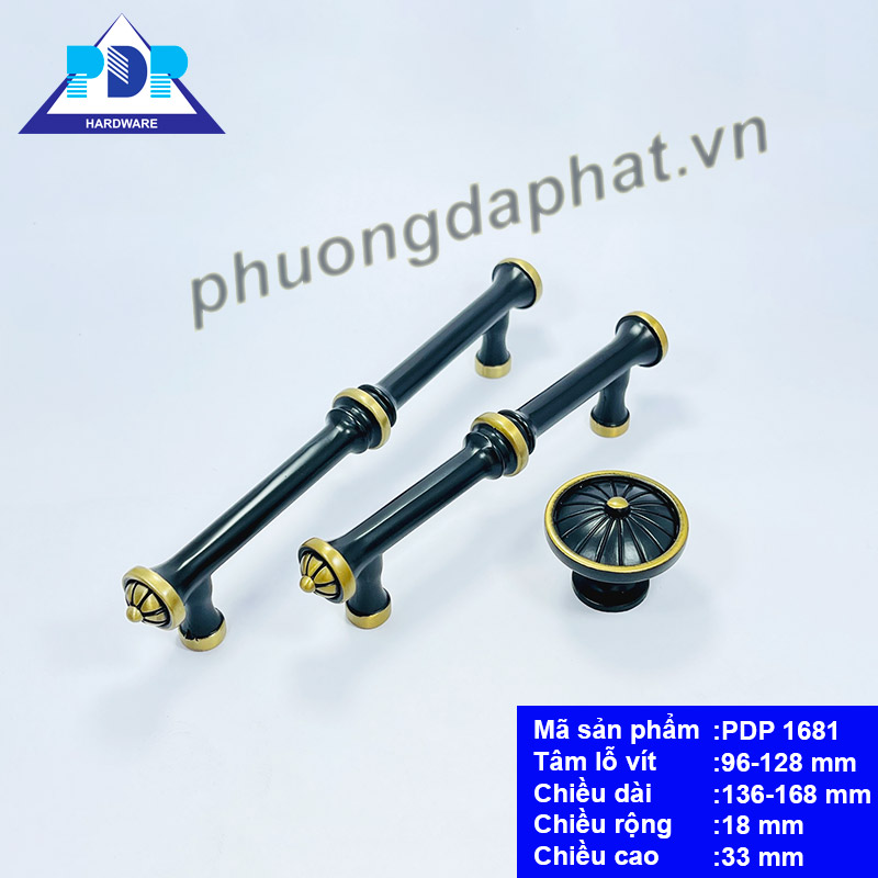 Tay Nắm Tủ Phong Cách Mỹ ấn tượng về diện mạo khi được bao phủ lớp viền màu vàng xung quanh tay nắm cùng màu đen chủ đạo pha trộn nét cổ điển và hiện đại.