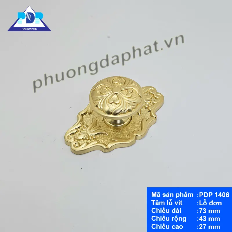 Núm Tay Nắm Tủ PDP1406