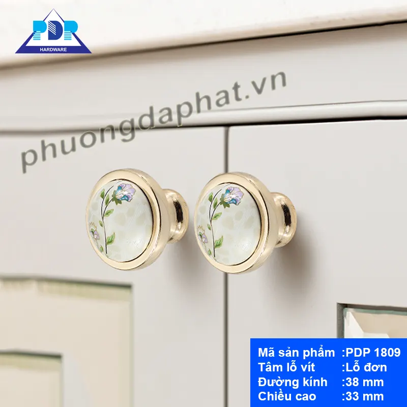 Núm Tủ Sứ Hoa Văn PDP1809