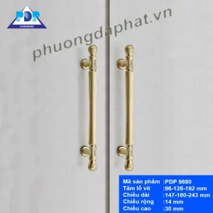 Tay Nắm Tủ Màu Vàng Xước PDP9880-1