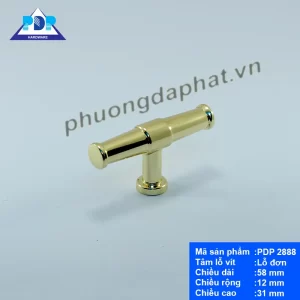 Núm Tay Nắm Tủ Vàng Bóng PDP2888