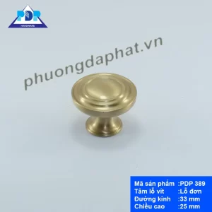 Núm Tủ Chất Liệu Đồng PDP389