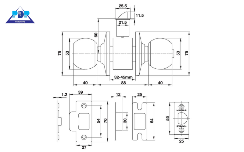 Cách xác định chiều cao tay nắm cửa phù hợp