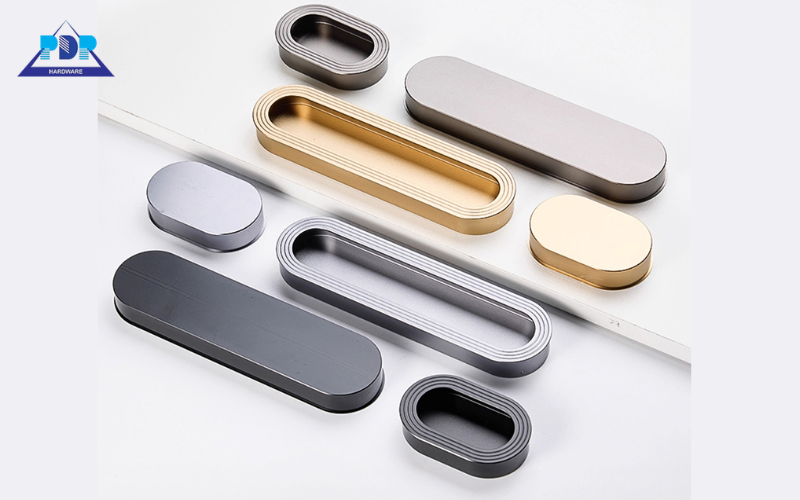 Tay nắm âm tủ quần áo hợp kim nhôm