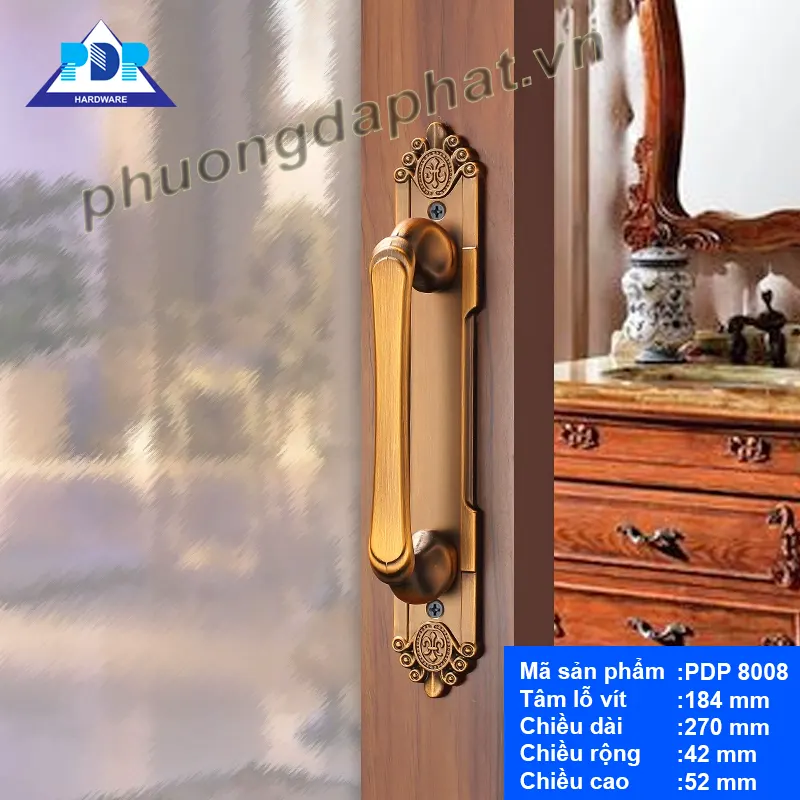 Tay Nắm Cửa Tân Cổ Điển PDP8008